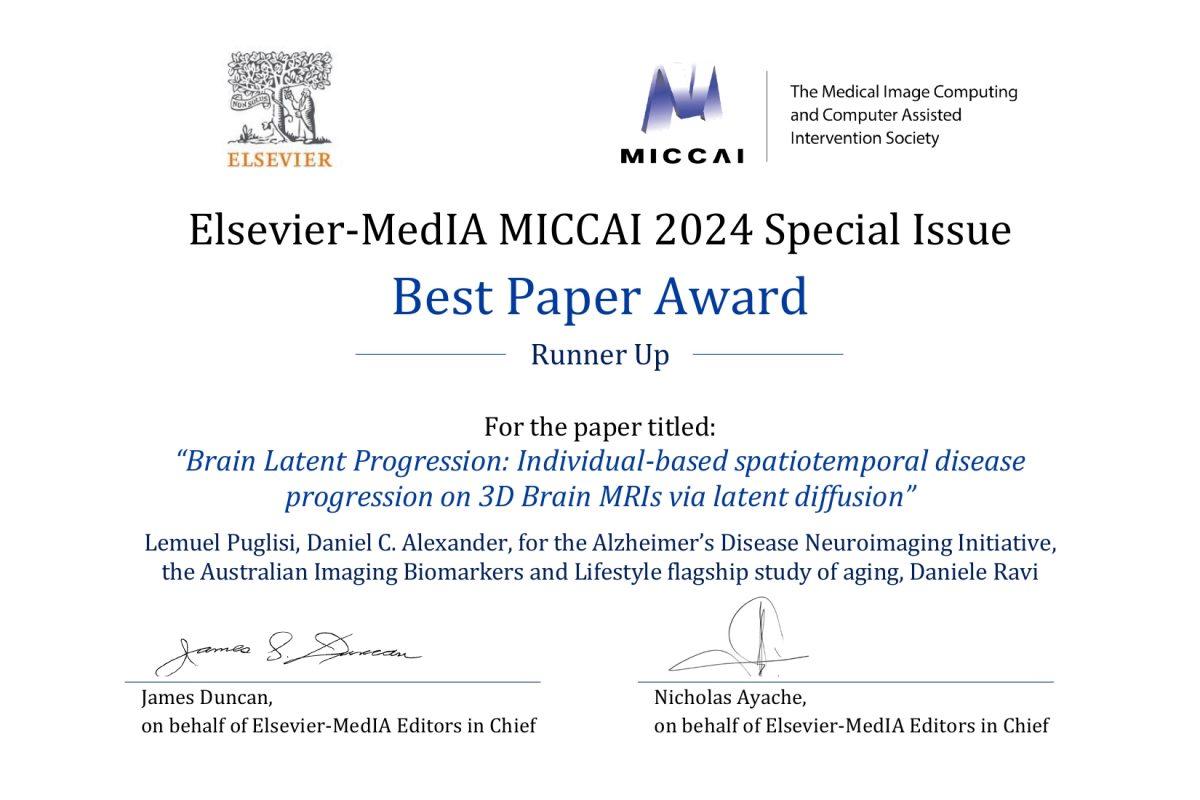 MedIA Best Paper